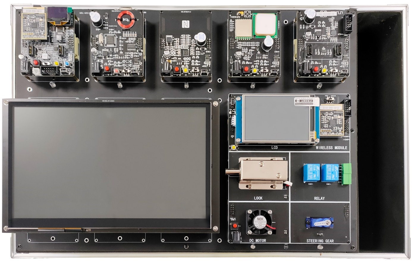 RFID基礎實驗箱俯視圖 RFID基礎實驗箱俯視圖